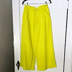 Anthropologie Lime Green Pants